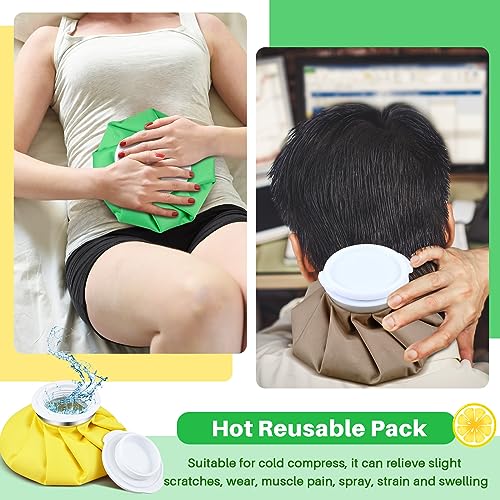 Honoson 4 Pack Reusable Ice Bag Hot Cold Bag Leakproof, Vivid Pure Style - style: Vivid Pure Style