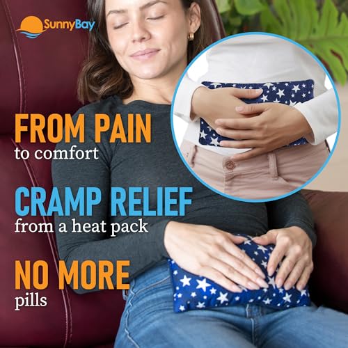 SunnyBay Heating Pad, Neck and Shoulder Wrap, 6x11 inch, Blue Star - color: Blue Star