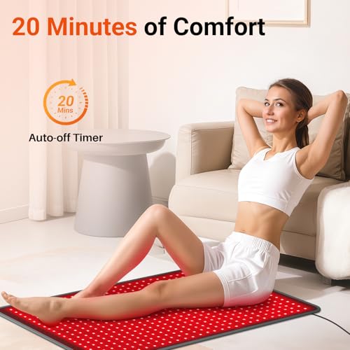 Comfytemp Red Light Therapy Pad for Body, 41.5'' x 26'', 660nm & 850nm - size: 41.5'' x 26''