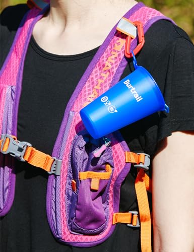 200 ml/6.8 oz-2Pack-Collapsible Cup TPU Running Water Cup Ultralight Protable with Carabiner for Backpacking,Running,Climbing,Camping,Party-BPA Free,Blue - color: 2 Pcs 200ml Sea Blue Cup