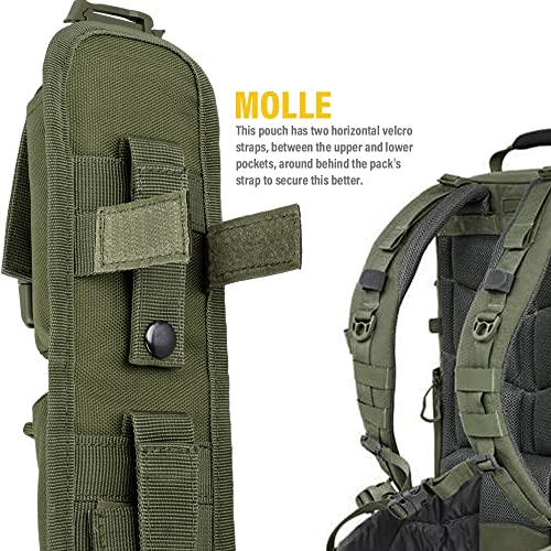 WYNEX Tactical Molle Accessory Pouch, Backpack Shoulder Strap Bag Shoulder Tape Additional Bag Multifunctional Hunting Tools Pouch - color: Army Green - 1 Pack