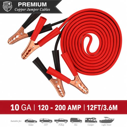 Swiss Safe 2-in-1 378-Pcs Car First Aid Kit, Jumper Cables, Essentials