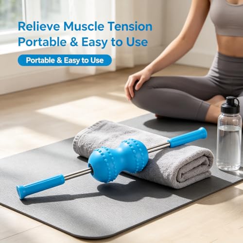Massage Roller, Portable Multifunctional Body Muscle Yoga Massage Roller Stick Pain Relief Stick for Relief Muscle Soreness