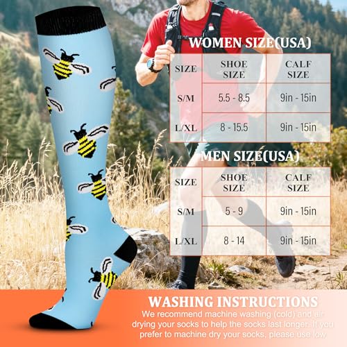 FEYHAY Copper Compression Socks (8 Pairs) 15-20 mmHg Circulation is Best Athletic & Daily for Men & Women, Running, Climbing - color: 16 Colour Mixture, size: Small-Medium