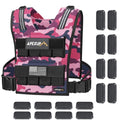 APEXUP Weighted Vest Men, Adjustable Weight Vest for Running - color: Pink Camo, size: With Weights-40lbs