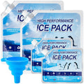 Reusable Ice Packs for Cooler, Freezer Ice Packs for Lunch Boxes, Cooler Ice Packs for Camping Gear, Fishing - size: 2 Medium + 2 Large