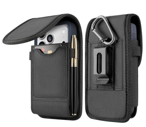 Holster for iPhone 17 16 15 14 13 12 11 & Pro Models, Samsung Galaxy S25 5G S24 S23 S22 S21 S20 S10 S9 S8 A01 A10e Case with Belt Clip, Cell Phone Belt Holder Pouch Cover for Men - size: Medium