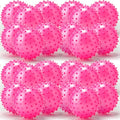 Jerify Knobby Balls Spiky Sensory Bouncy Balls Bulk - color: Pink