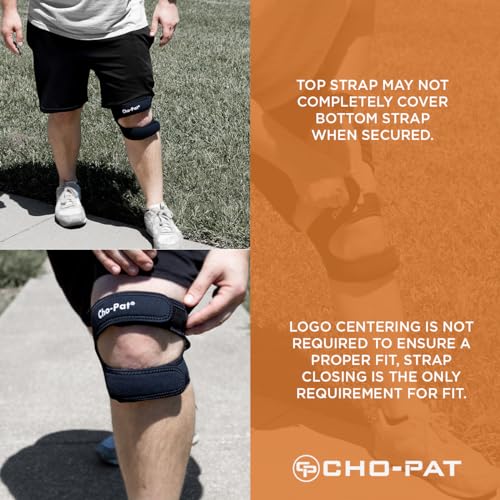 Cho-Pat Dual Action Knee Support Strap for Tendonitis & Knee Pain, XX-Large - size: XX-Large