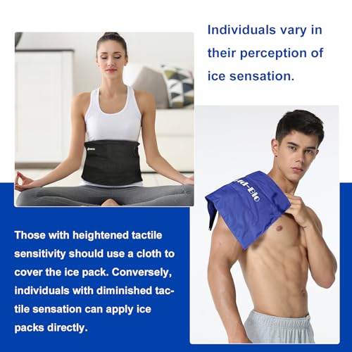 Lagre Knee Ice Packs for Injuries Reusable, Gel Ice Pack for Knee Pain Relief, Sports Injuries, Swelling, Bruises, Hot Cold Gel Pack Compress Therapy for Arthritis, Muscle Aches,Replacement Surgery