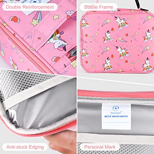 Genteen Kids Insulated Lunch Box for Boys Girls,Back to School,Office - color: P-1pk Star