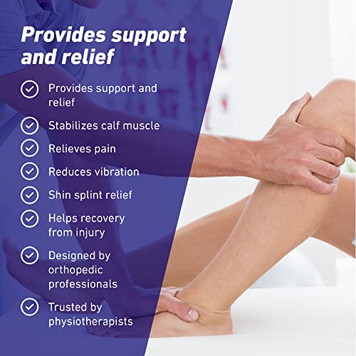 Neo-G Calf Compression Sleeve for Men and Women for Sports, Daily Wear – Shin Splint Compression Sleeve provides Shin Splint Relief, Pain Relief from Injury, Strains, Sprains, Weak Calves - M - size: MEDIUM: 36 - 40 CM