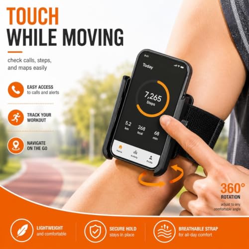 Wrist Phone Holder, 360° Rotating Arm Mount(Arm Style)