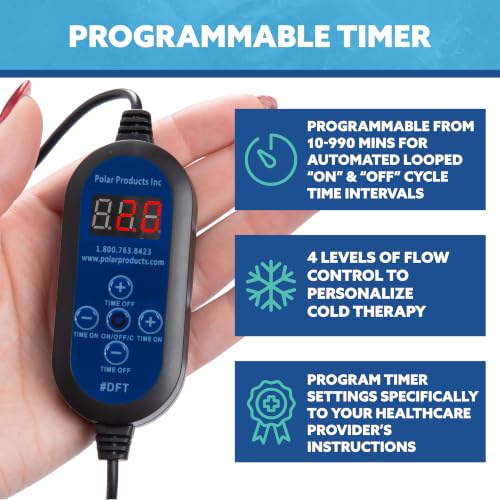 Polar Active Ice 3.0 | 9 QT Cold Therapy Ice Machine | Programmable Timer | Knee & Joint Pad | Cryotherapy Pain Relief System | Ace Bandage Style Compression - style: Knee/Joint Pad