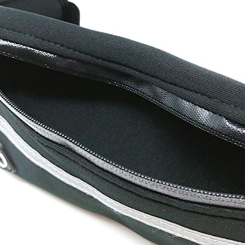 allydrew Adjustable Neoprene Running Belt, Waterproof Fanny Pack, Workout Pouch for Running Jogging Hiking, Black - color: Black