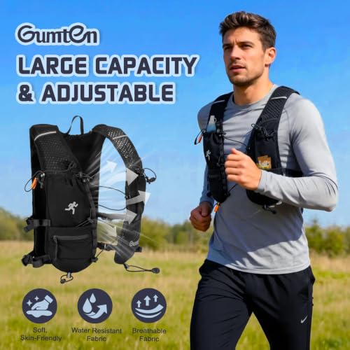 Running Vest with Adjustable Chest Straps for Women Men Hydration Vest for Marathon Jogging Hiking Cycling - size: White, style: Only Running Vest