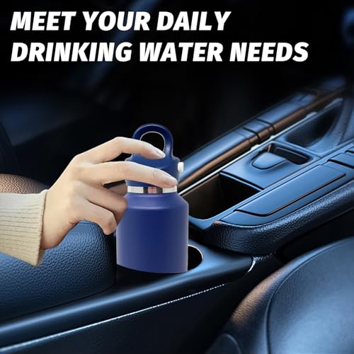 20 oz Insulated Water Bottle: Twist-Free Vacuum Stainless Steel thermal flask with Threadless Lockable Lid - Sweat-Proof & 36Hr Ice Retention - Anti-Scratch Coating & Leak Proof for Travel Gym Hiking - color: Blue