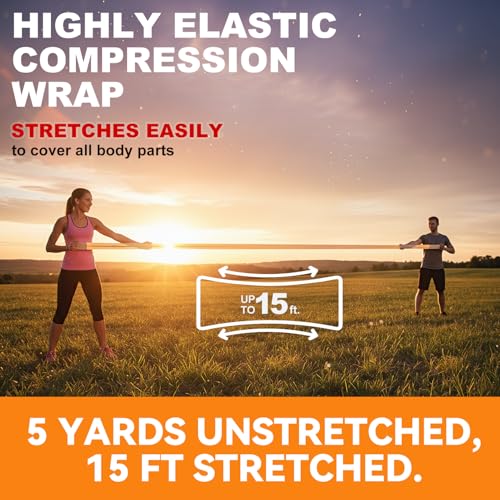 FRESINIDER Premium Elastic Bandage Wrap 4" 12 Pack & 6" 4 Pack, Hoop & Loop - color: 16 Pack Mix (4, 6 Inches)