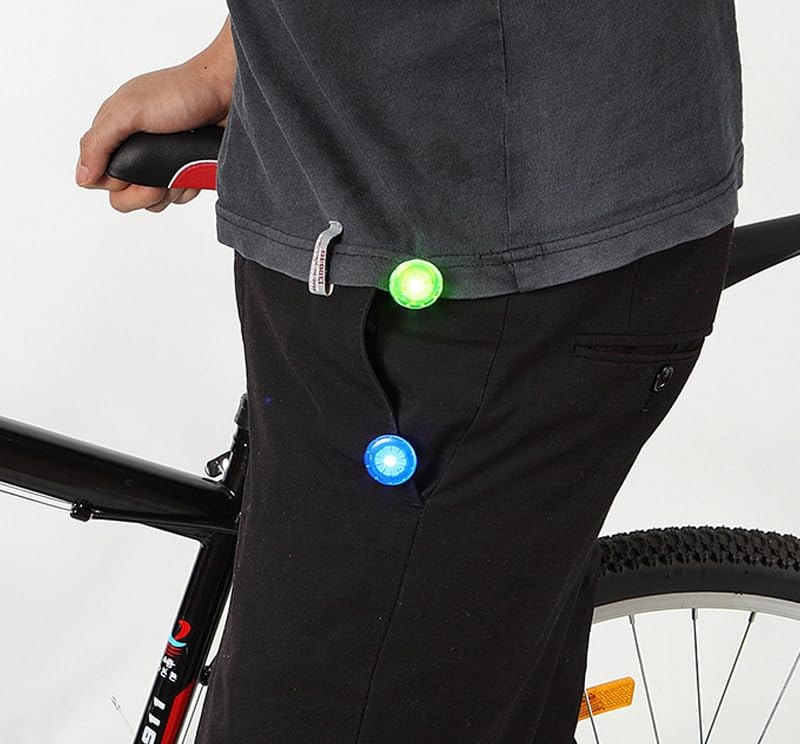 R1 LED Safety Light Clip-On Warning Lights for Night Running Walking Cycling Dog Walking Hiking Camping All Outdoor Sports Safety Warning (Clip Safety Light 3pcs)
