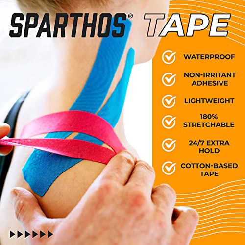 Sparthos Kinesiology Tape Roll - Uncut KT Kinesio Tape, 115 ft Bulk - Beige - color: Desert Beige