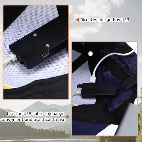Syhood 2 Pieces LED Baseball Cap Flashlight Hat Hand Free - color: Navy,Camouflage