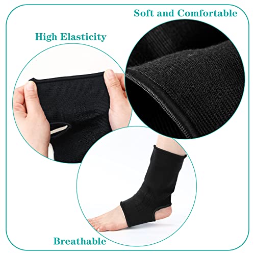 Geyoga 2 Pairs Muay Thai Ankle Support Compression, S - color: Black, size: S