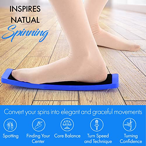 Zenmarkt Turning Board for Dancers, Cheerleaders, Gymnasts, Ice Skaters - color: Bright Blue