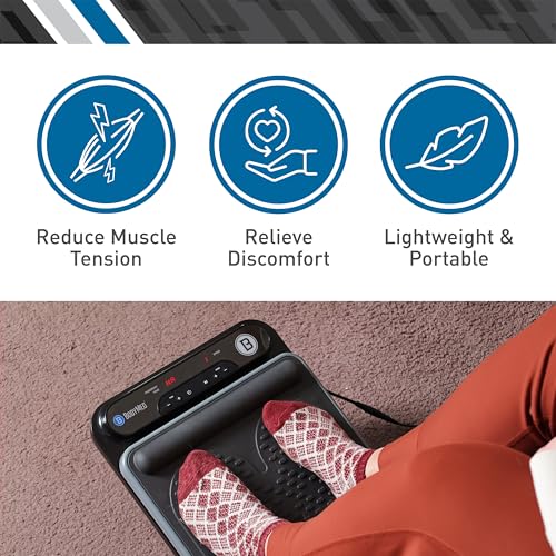 BodyMed Foot Massager | Deep Tissue Vibration Massage Therapy | At-Home Massager with Remote Control | Fast Relief from Neuropathy, Plantar Fasciitis, Improves Circulation