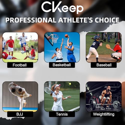 CKeep Athletic Tape, Original Cotton Waterproof Sports Tape 4 Packs, Black - size: 4 Rolls