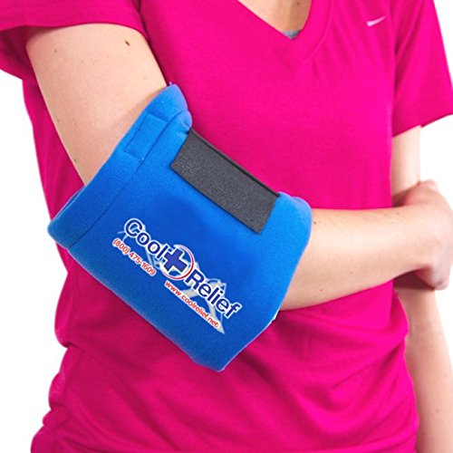 COOL + RELIEF WWW.COOLRELIEF.NET - Medical Grade Reusable Ice Pack - Flexible Gel Pack - Soft Compression Wrap - for Wrist, Elbow, and Ankle Injuries and Pain Relief (2 6" x 12" Gel Ice Packs) - size: 6" x 12" - 2 Pack