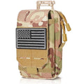 SOWHUP Tactical Molle Pouch Cell Phone Pouch Holster Small Utility EDC Pouch Gadget Organizer Bag - color: MC1