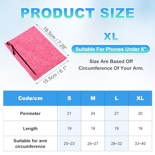 PATIKIL Sports Armband Sleeve XL Size Universal Running Holder Arm All Pink - color: Pink, size: XL