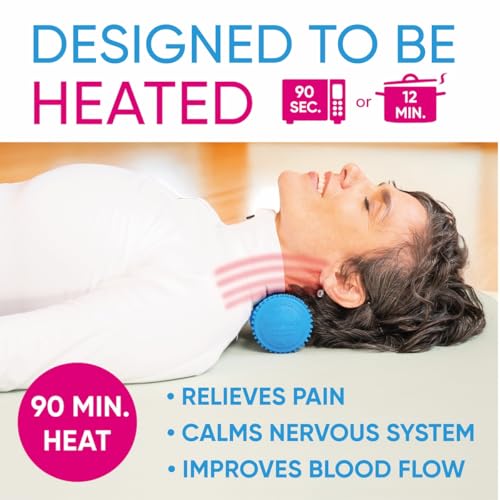 Dr Cohens Acuback Heatable Massage Roller for Back and Neck, Deep Tissue - color: Blue