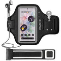 Running Armband for Google Pixel 11/10/9 Pro XL, 8/7/6 Pro (Black) - color: Black, size: Up to 6.8"