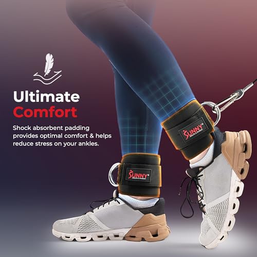 Sunny Health & Fitness Resistance Band Set/Ankle Strap for Home Gym - style: NO. 091