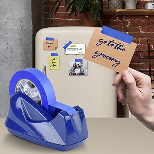 Acrimet Desktop Tape Dispenser Jumbo Size, Non-Skid Base, Plastic Deep Blue - color: Deep Blue