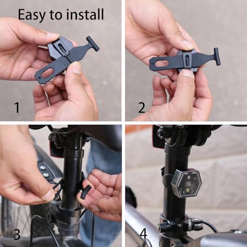 Bike Tail Lights Bicycle Cycling Rear Light USB-C Rechargeable Clip on Strobe LED Safety Light, Running Lights for Runners Flashing Bike Lights for Night Riding Hiking Pet Dog