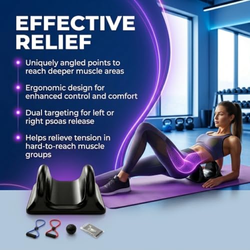 Psoas Release Tool with Resistance Bands & Towel
