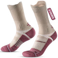 Coolmax Running Socks for Women Stay Dry Cloud Cushioned Compression - color: Pink, size: 8-11