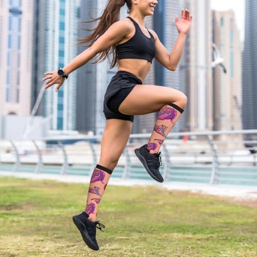 Graduated Compression Socks Knee High For Women Men Athletic - color: 19