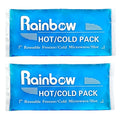 Soft Ice Packs Reusable Gel Pack 2, Hot and Cold Gel Ice Packs for Injuries, Headaches, Joint Pain Relief, Comfort Ice Pack Flexible Therapy on Neck, Ankle, Knee, Leg, Shoulder, Elbow, Wrist, Feet - color: 9.8" X 4.3" - 2 Ice Packs