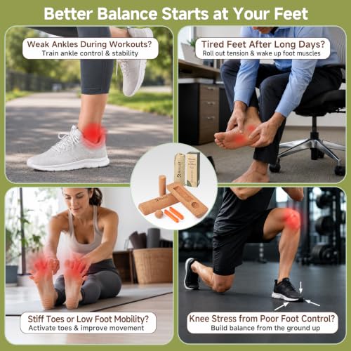 Rocalt Cork Balance Board, Foot and Ankle Strengthener Kit