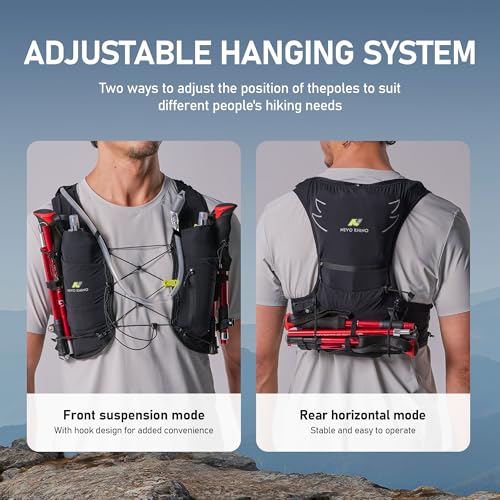 N NEVO RHINO Running Hydration Vest with 1.5L Water Bladder - color: Black, size: X-Large