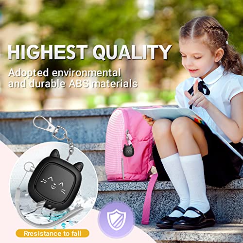 Safe Sound Personal Alarm, 130 dB Loud Siren Song Emergency Security Alarm Keychain with LED Light, Personal Sound Safety Siren for Women, Men, Children, Elderly(Black) - color: Black