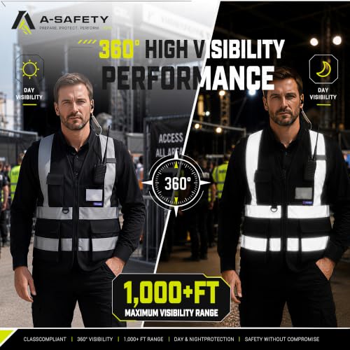 XSmall Womens black safety vest xs - color: Black, size: X-Small