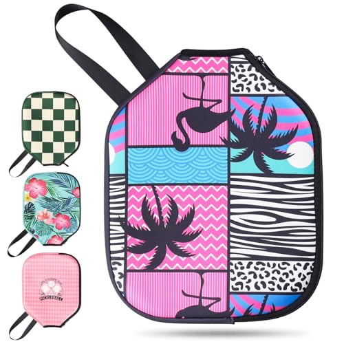 Pickleball Paddle Cover, Neoprene Sleeve 11.8 x 9.05 in - color: Hawaii 1 Pc