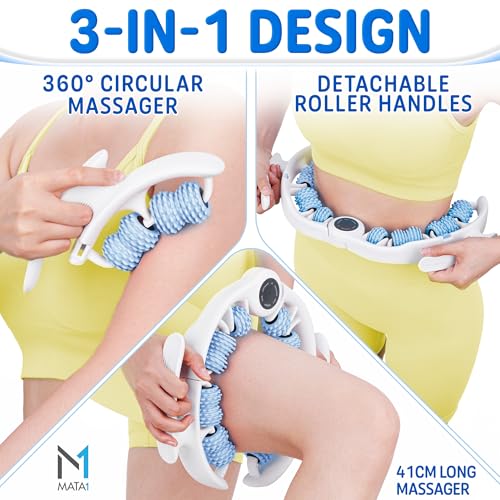 Cellulite Massager, Handheld Fascia Roller for Whole Body Muscle Recovery