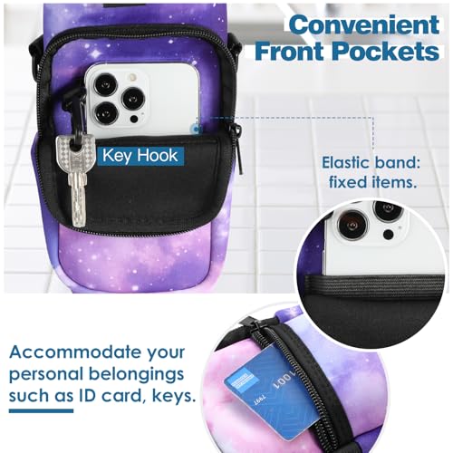 Nuovoware Water Bottle Carrier Bag, 25oz/32oz, StarrySky Purple - color: StarrySky Purple, size: 25-32 Ounces - Standard