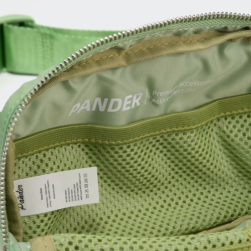Pander Crossbody Belt Bag for Women and Men, Travel and Everyday Use - color: Green Asparagus