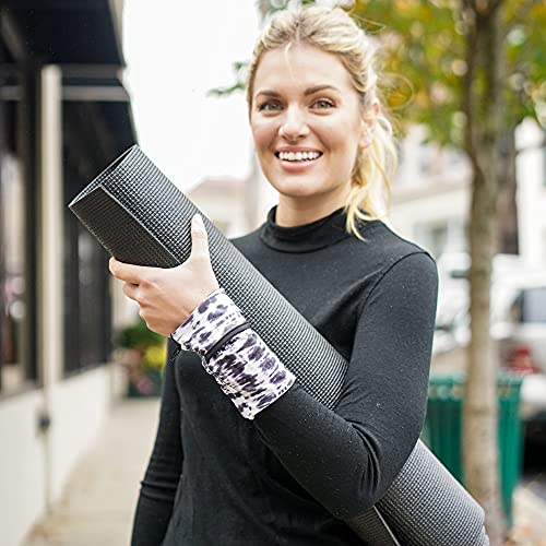 Sprigs Wrist Wallet Running Wristband Pocket for Keys Cards Cash ID Phone - color: Black Tile Camo